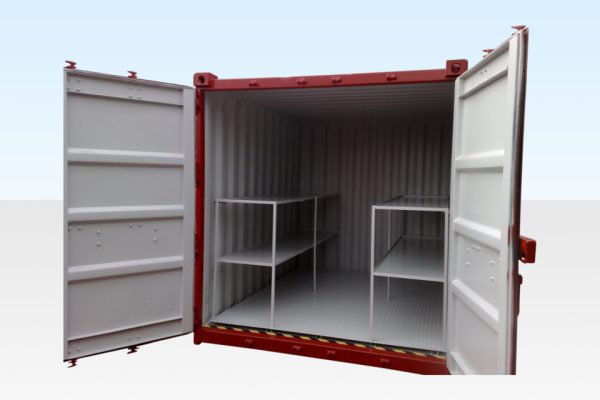 8ft x 8ft Flat Floor Bunded Store For Sale - Image 3