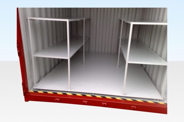 8ft x 8ft Flat Floor Bunded Store For Sale - Image 4