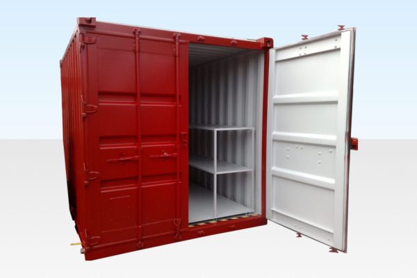 8ft x 8ft Flat Floor Bunded Store For Sale - Image 5