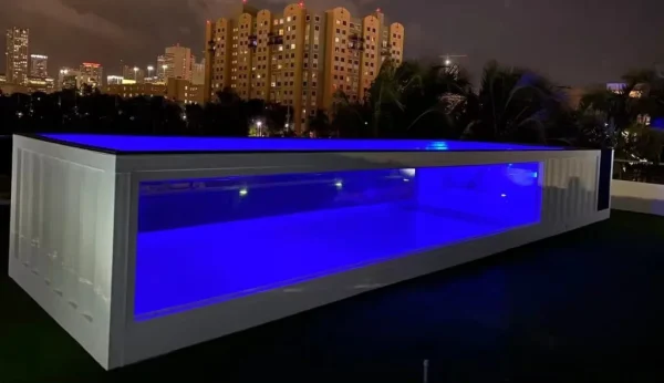 40ft Shipping Container Swimming Pool With SPA For Sale - Image 3