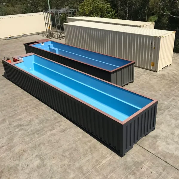 40ft outdoor shipping container swimming pool for sale - Image 2